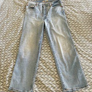 Levi's Ribcage Straight Cropped sz 31